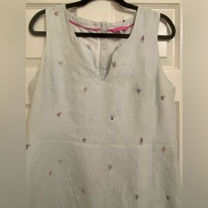 Joules dress with plant pattern with pockets